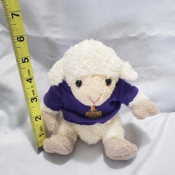 Lamb Plush Madame Toussaud's London Collectible 5.5 Inch Purple T-Shirt Soft - Picture 7 of 7